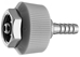 DISS HT NUT AND NIPPLE N2O to 1/4" Barb - 0417HT