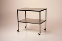 MCM Stainless Steel Instrument Table with Shelf 