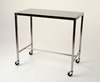 MCM Stainless Steel Instrument Table with H-Brace 